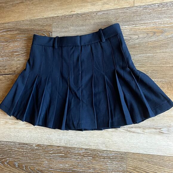 NWT Abercrombie & Fitch Navy Pleated Mini Skirt Skort Womens M Heritage Prep Y2K - Picture 3 of 7